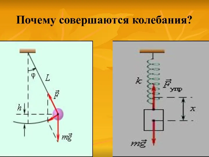 Почему совершаются колебания?