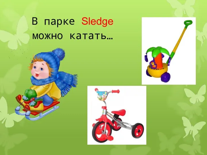 В парке Sledge можно катать…