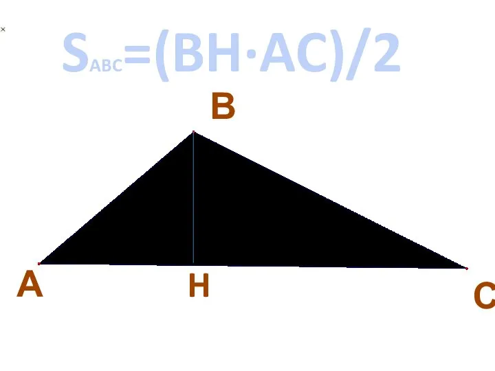 А В С H SABC=(BH∙AC)/2