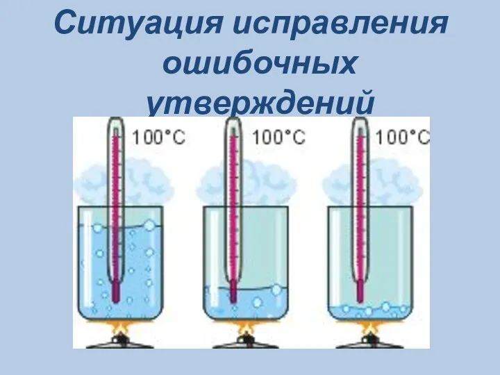 Ситуация исправления ошибочных утверждений