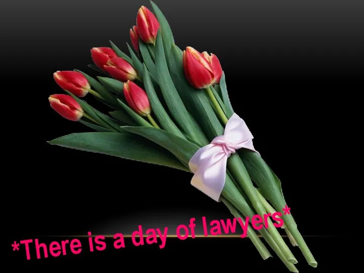 *There is a day of lawyers*