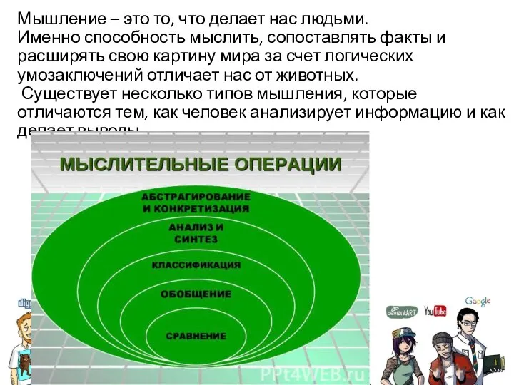 Мышление – это то, что делает нас людьми. Именно способность мыслить, сопоставлять