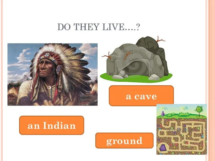 DO THEY LIVE….? an Indian a cave ground