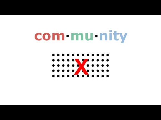 X com·mu·nity