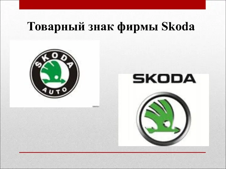 Товарный знак фирмы Skoda