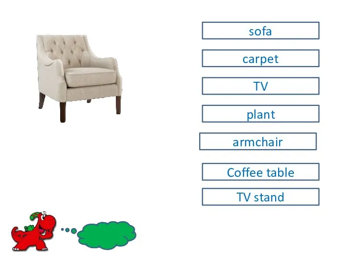 TV stand Coffee table sofa plant armchair carpet TV
