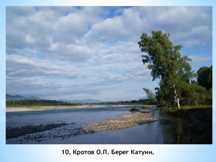 10. Кротов О.П. Берег Катуни.