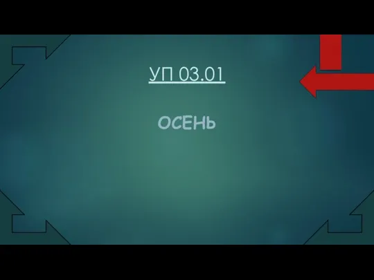 УП 03.01 ОСЕНЬ