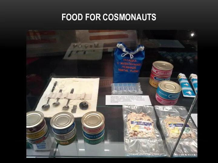 FOOD FOR COSMONAUTS