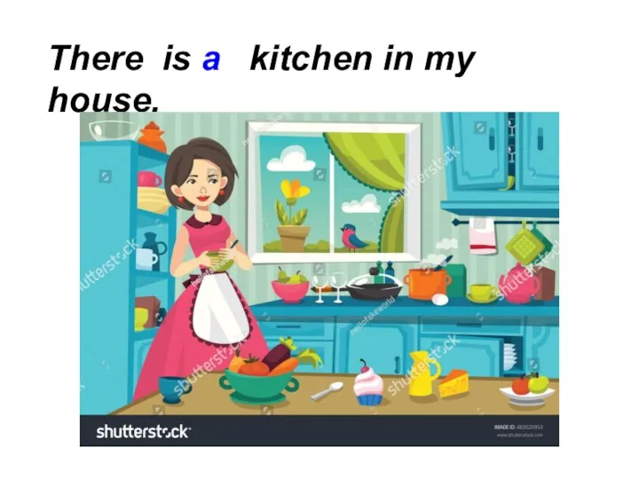 There is a kitchen in my house.