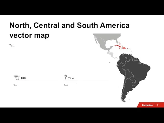 Text North, Central and South America vector map Text Text Title Title