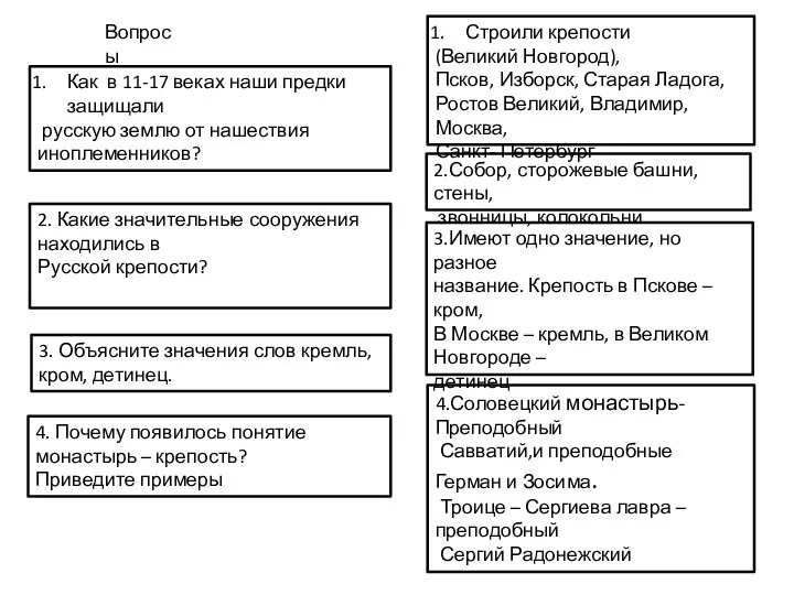 Как в 11-17 веках наши предки защищали русскую землю от нашествия иноплеменников?