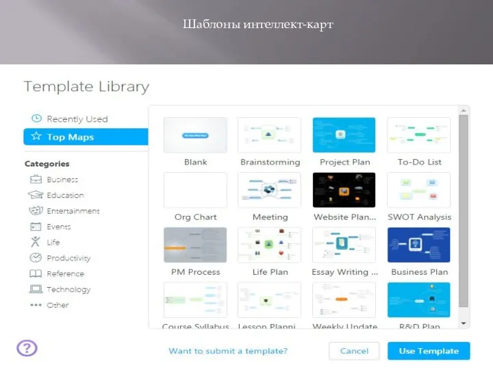 Шаблоны интеллект-карт