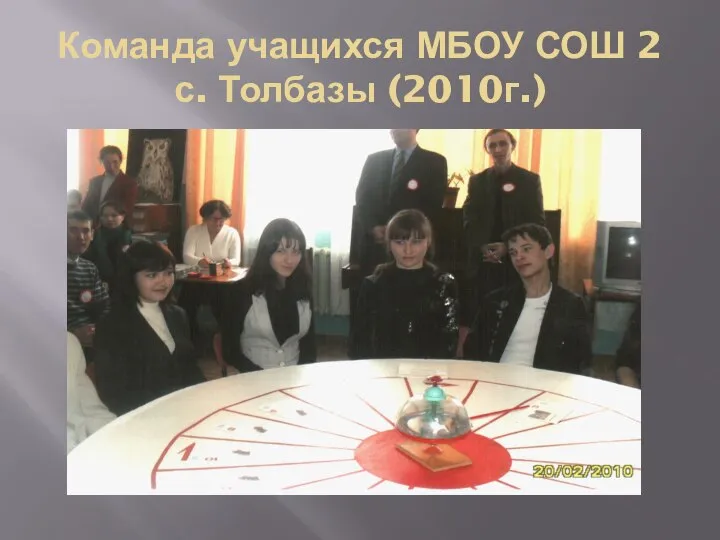 Команда учащихся МБОУ СОШ 2 с. Толбазы (2010г.)