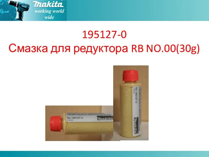 195127-0 Смазка для редуктора RB NO.00(30g)