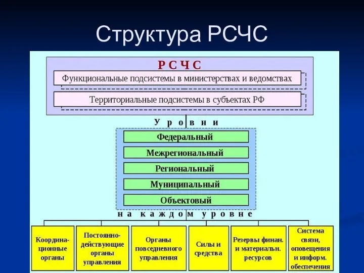 Структура РСЧС