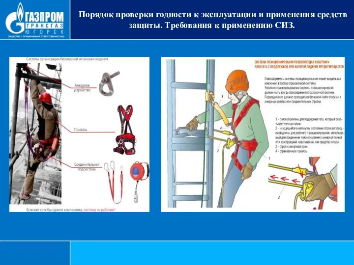 Порядок проверки годности к эксплуатации и применения средств защиты. Требования к применению СИЗ.