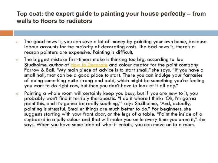 Top coat: the expert guide to painting your house perfectly – from