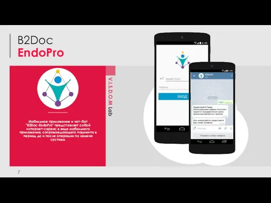 B2Doc EndoPro Мобильное приложение и чат-бот "B2Doc-EndoPro" представляет собой интернет-сервис в виде
