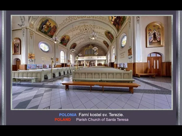 POLONIA. Farní kostel sv. Terezie. POLAND. Parish Church of Santa Teresa