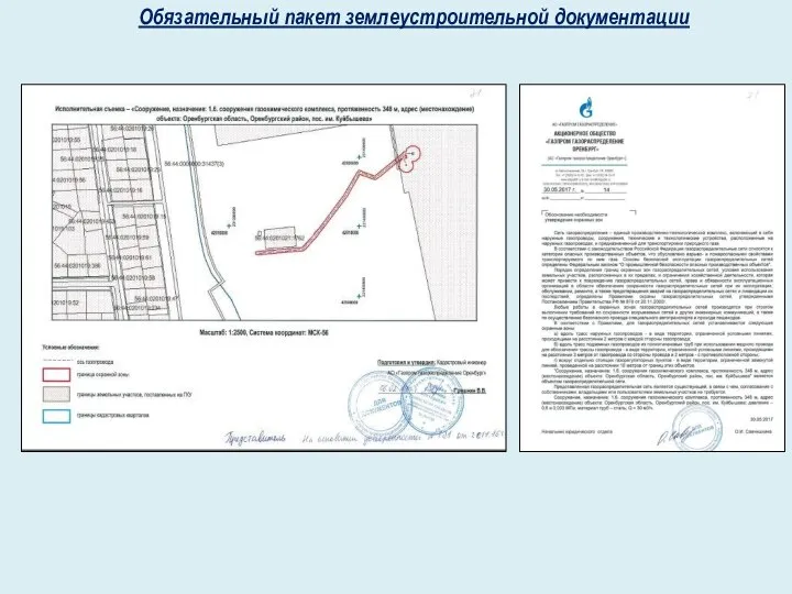 Обязательный пакет землеустроительной документации