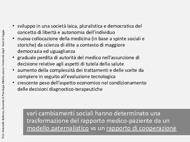 sviluppo in una società laica, pluralistica e democratica del concetto di libertà