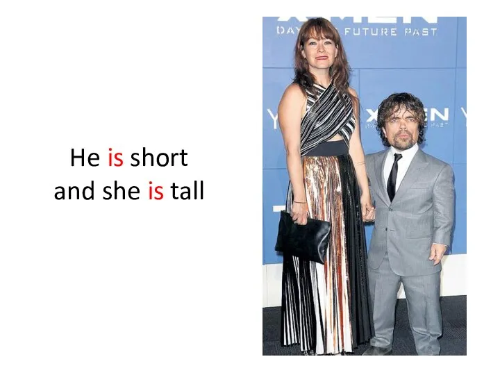 He is short and she is tall