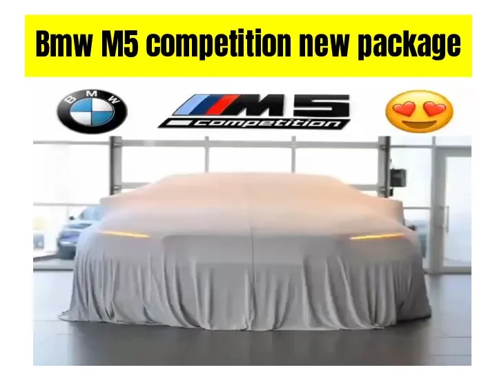 Bmw M5 competition new package