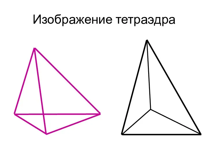 Изображение тетраэдра