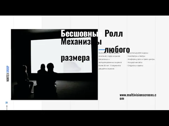 Бесшовные Ролл Механизмы любого размера Multivision – бельгийская компания, лидер на рынке