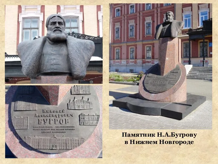 Памятник Н.А.Бугрову в Нижнем Новгороде