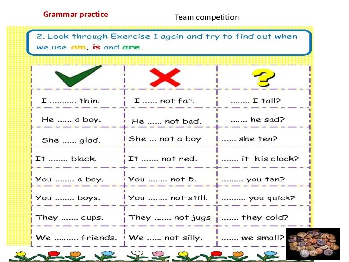 Grammar practice Team competition