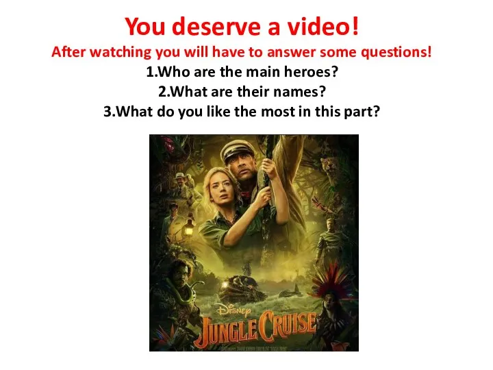 You deserve a video! After watching you will have to answer some