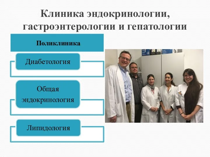 Клиника эндокринологии, гастроэнтерологии и гепатологии Поликлиника