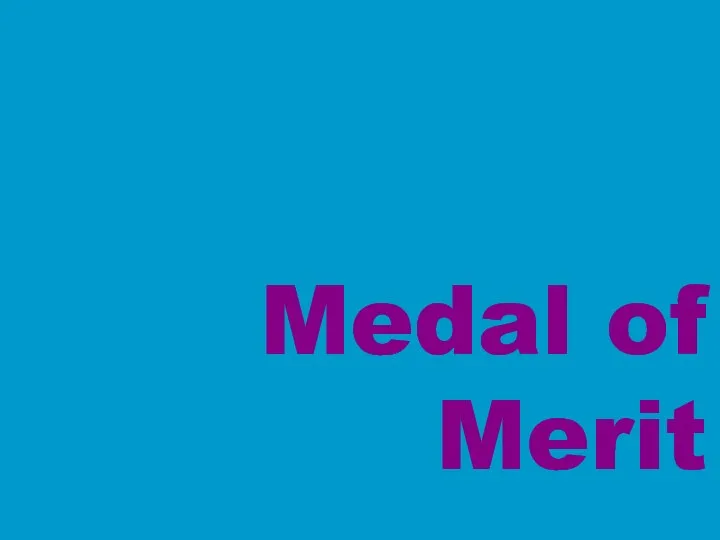 Medal of Merit