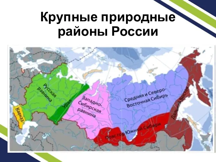 Крупные природные районы России