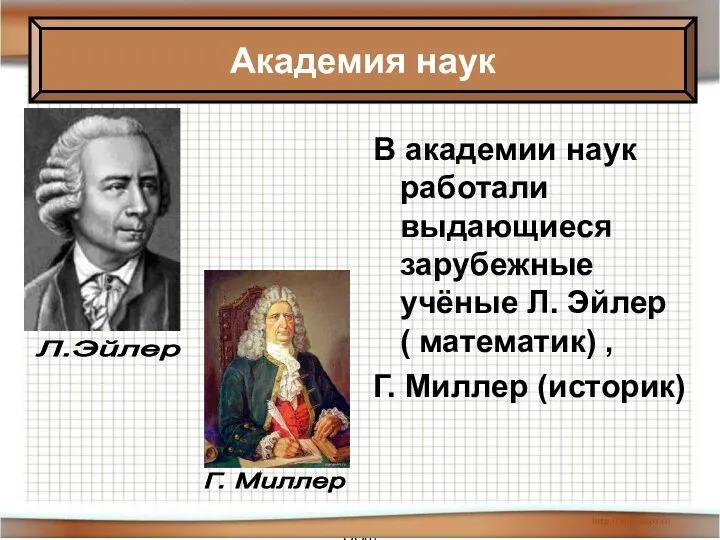 * Антоненкова Анжелика Викторовна МОУ Будинская ООШ В академии наук работали выдающиеся