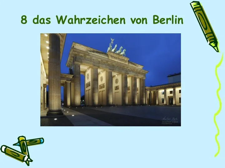 8 das Wahrzeichen von Berlin