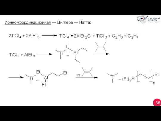 36 Ионно-координационная — Циглера — Натта: