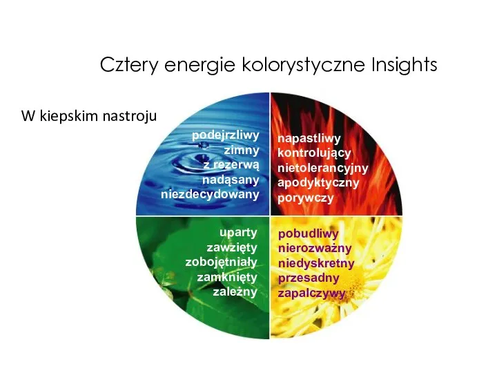 podejrzliwy zimny z rezerwą nadąsany niezdecydowany napastliwy kontrolujący nietolerancyjny apodyktyczny porywczy uparty