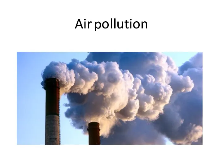 Air pollution