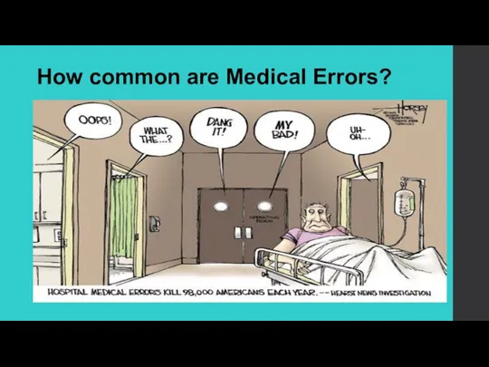 How common are Medical Errors?