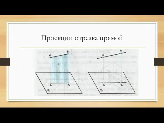 Проекции отрезка прямой