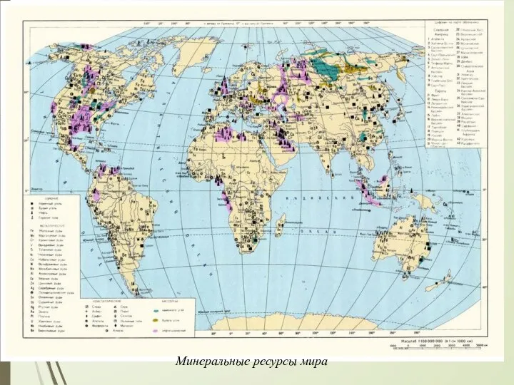 Минеральные ресурсы мира