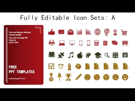 Fully Editable Icon Sets: A