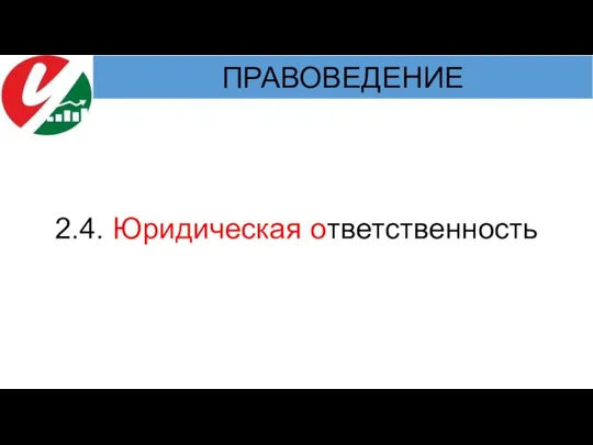 2.4. Юридическая ответственность