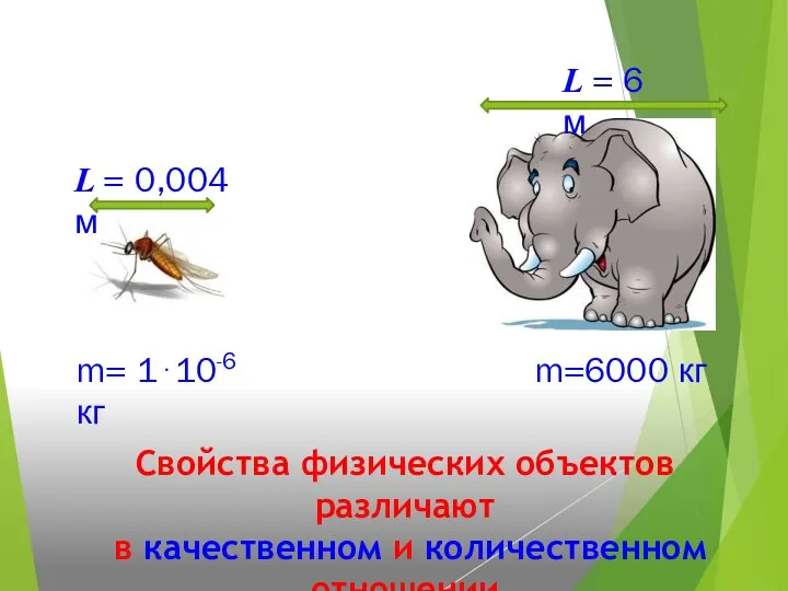 m= 1⋅10-6 кг m=6000 кг L = 0,004 м L = 6