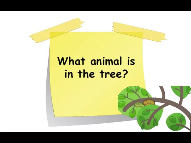 What animal is in the tree?