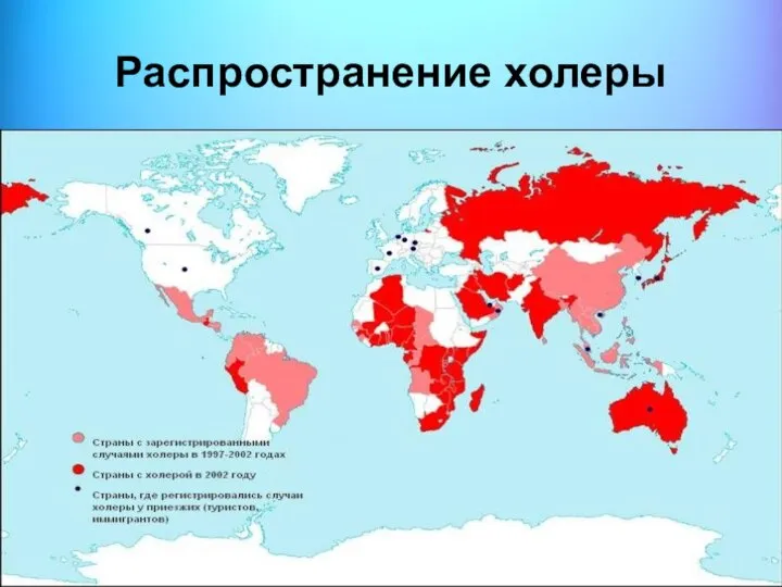 Распространение холеры