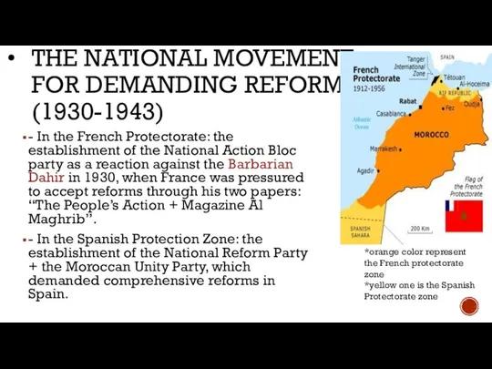 THE NATIONAL MOVEMENT FOR DEMANDING REFORMS (1930-1943) - In the French Protectorate: